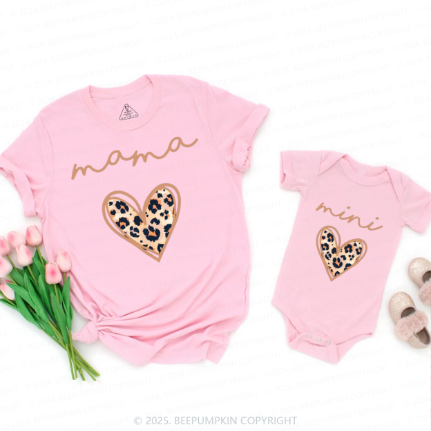 Leopard Heart Family Matching Valentine's Shirts