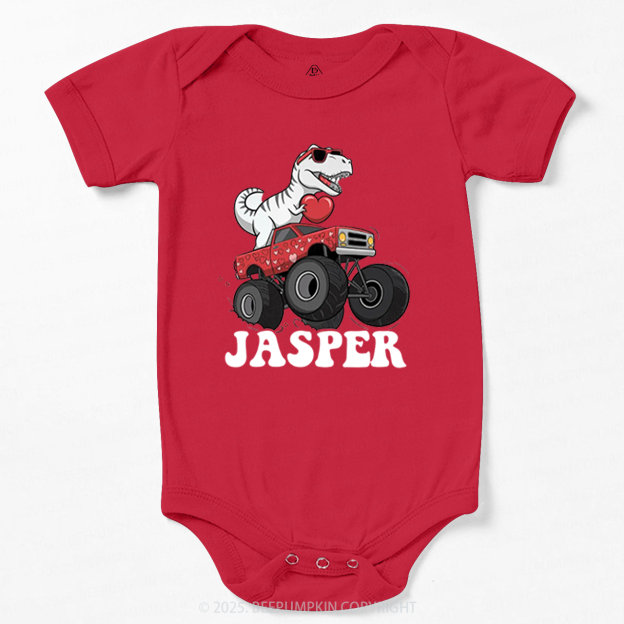 Dinosaur Valentines Bodysuit Beepumpkin