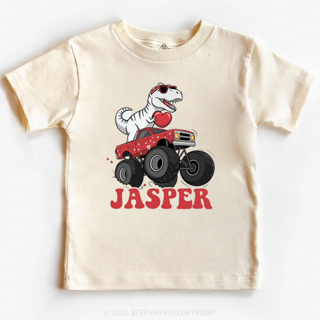 Dinosaur Valentines Toddler&Kids Tees Beepumpkin