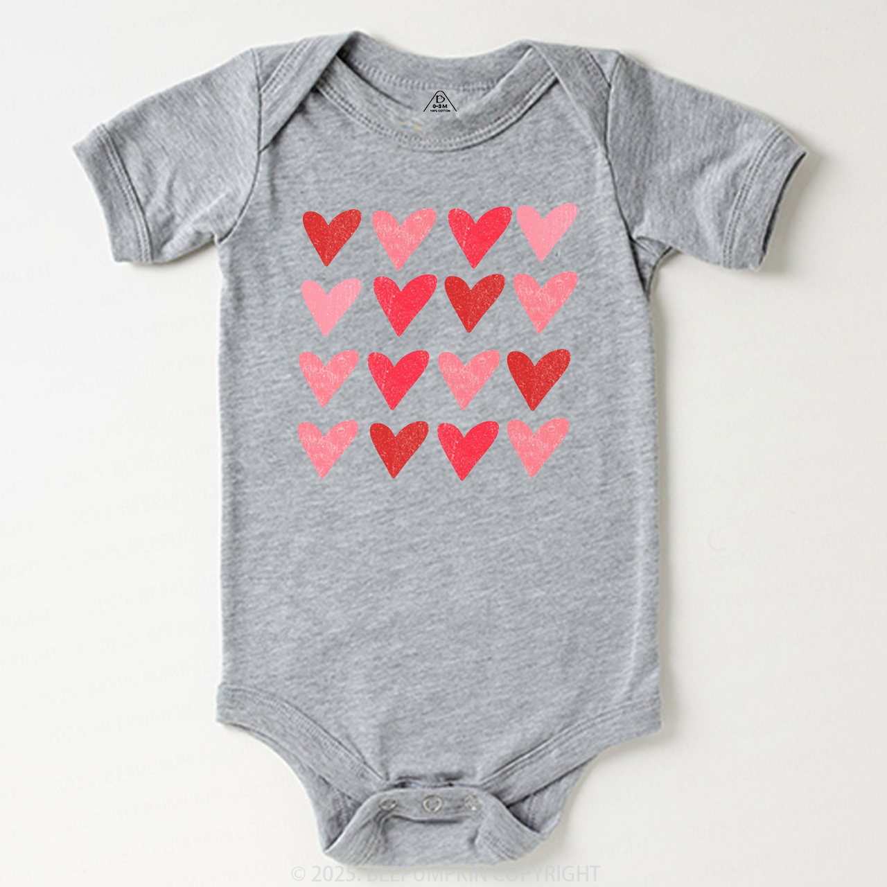 Heart Valentine's Day Bodysuit Beepumpkin