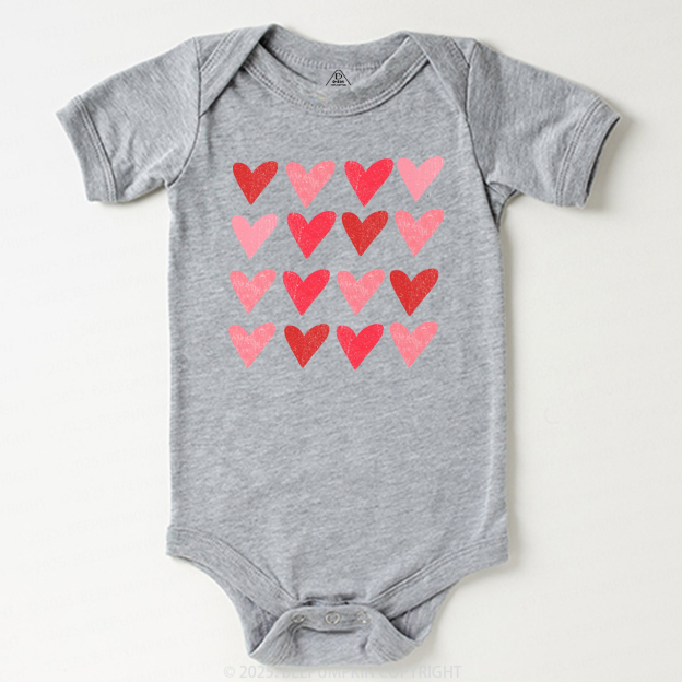 Heart Valentine's Day Bodysuit Beepumpkin