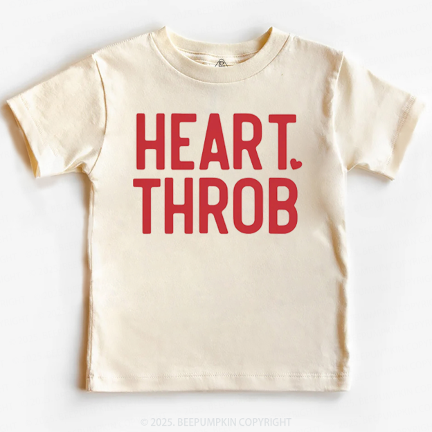 Heart Throb Valentine's Day Toddler&Kid's Tees Beepumpkin