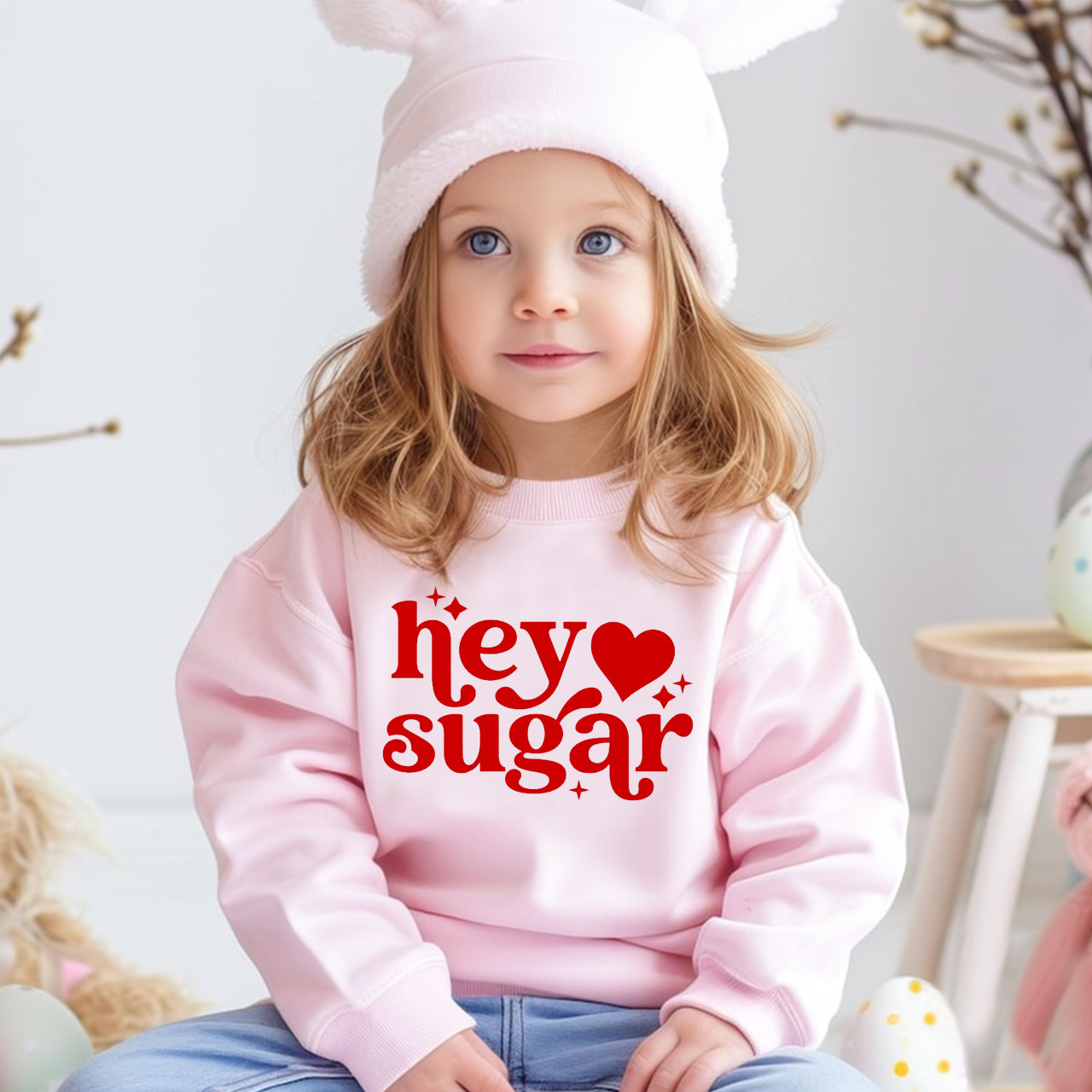 Hey Sugar Valentine's Day Kid's Sweatshirt