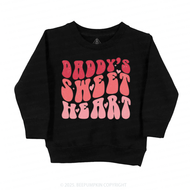 Daddy's Sweet Heart Valentine's Day Kid's Sweatshirt