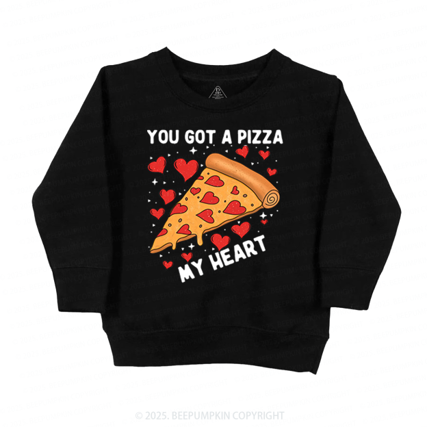 You Got A Pizza My Heart Heart Valentine's Day Kid's Sweatshirt