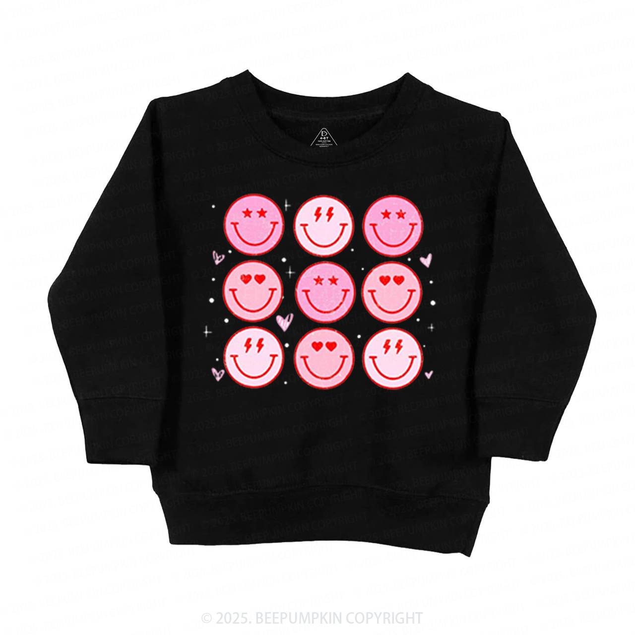 Groovy Heart Valentine's Day Kid's Sweatshirt