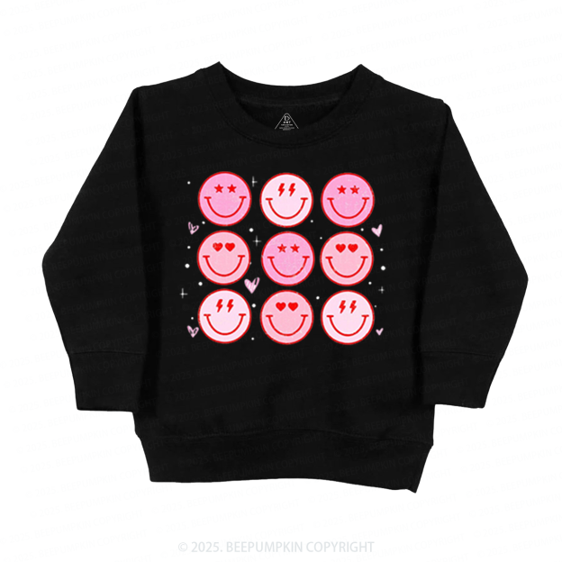 Groovy Heart Valentine's Day Kid's Sweatshirt
