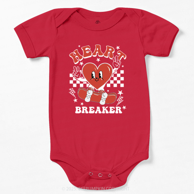 Heart Breaker Valentine's Day Bodysuit Beepumpkin 2