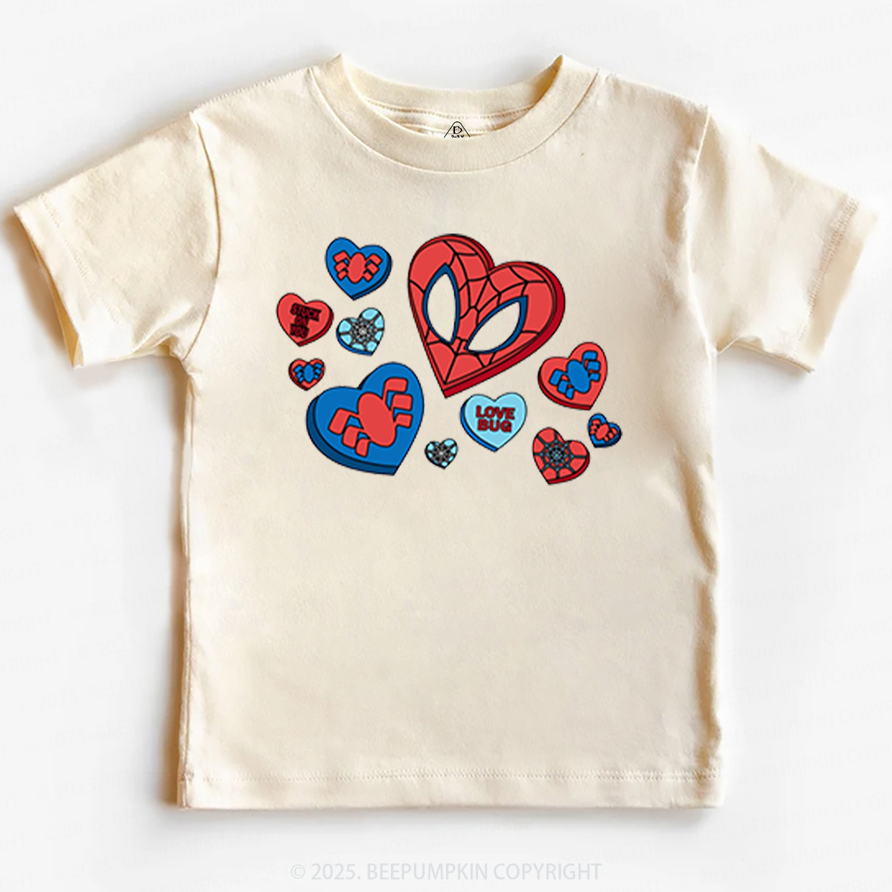 Superhero Valentine's Day Toddler&Kid's Tees Beepumpkin