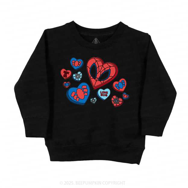 Superhero Valentine's Day Kid's Sweatshirt
