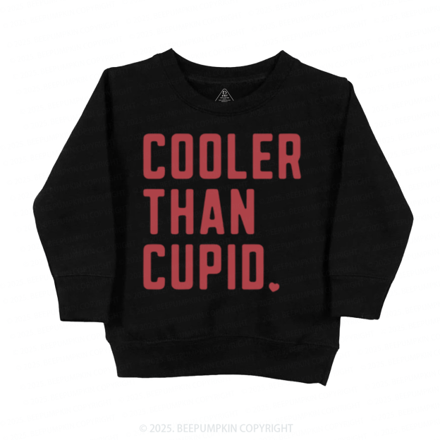 Cooler Than Cupid Valentine's Day Kid's Sweatshirt