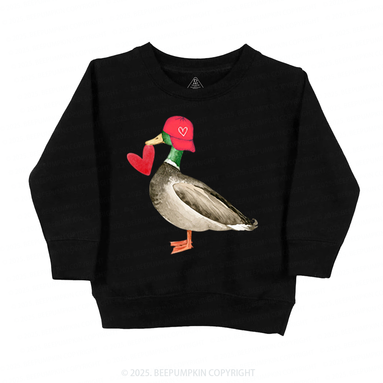 Love Duck Valentine's Day Kid's Sweatshirt