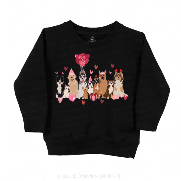 Dog Valentine's Day Kid's Sweatshirt