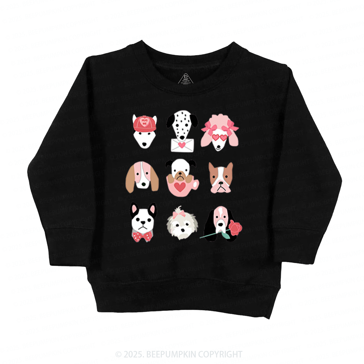 Dog Family Valentine's Day Kid's Sweatshirt