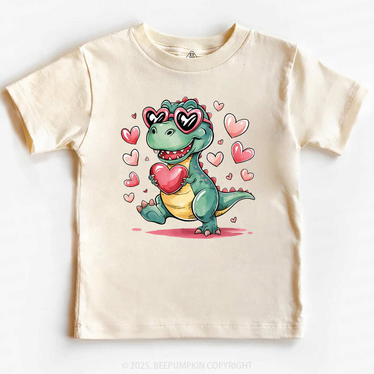 Romantic Dinosaur Valentine's Day Toddler&Kid's Tees Beepumpkin