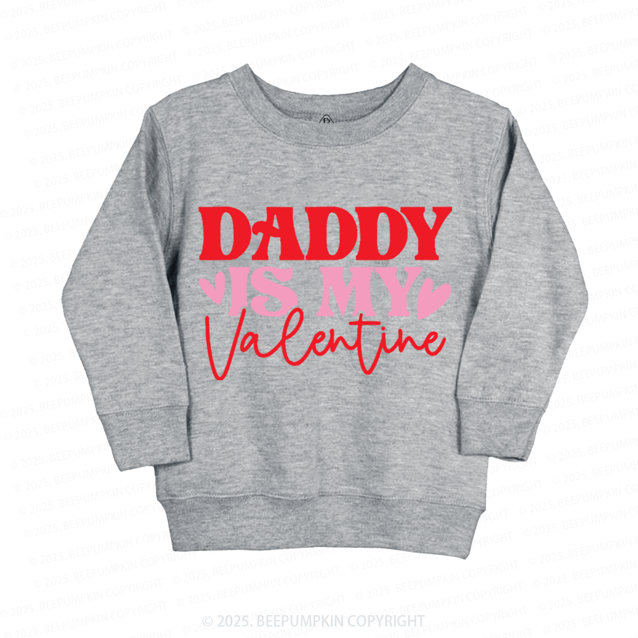 Daddy Is My Valentine Valentine's Day Kid's Sweatshirt