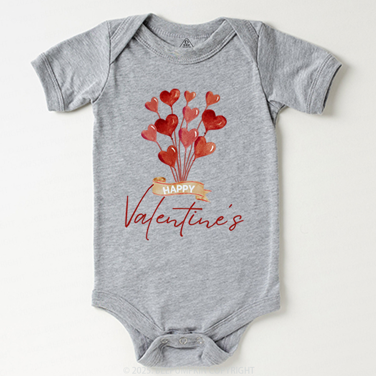 Red Hearts Valentine's Day Bodysuit Beepumpkin