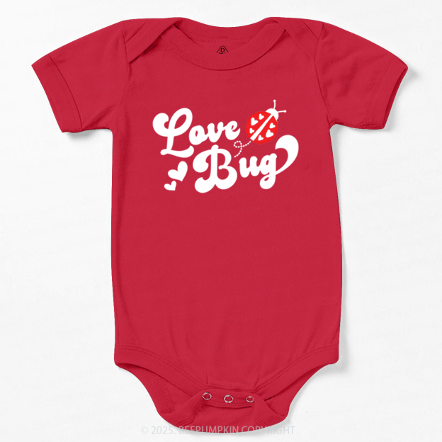 Love Bug Valentine's Day Bodysuit Beepumpkin