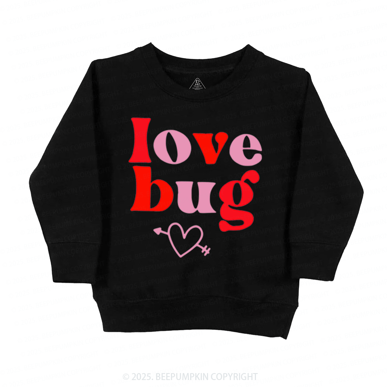 Love Bug Valentine's Day Kid's Sweatshirt 2