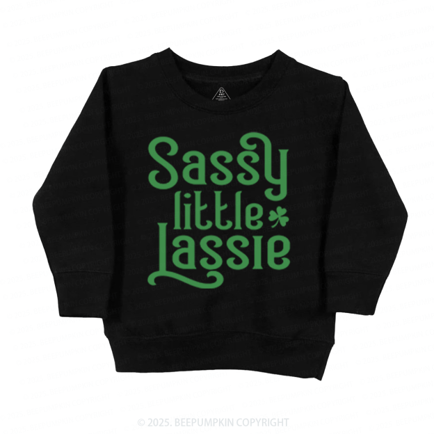 Little Lassie St. Patrick's Day Kid's Sweatshirt