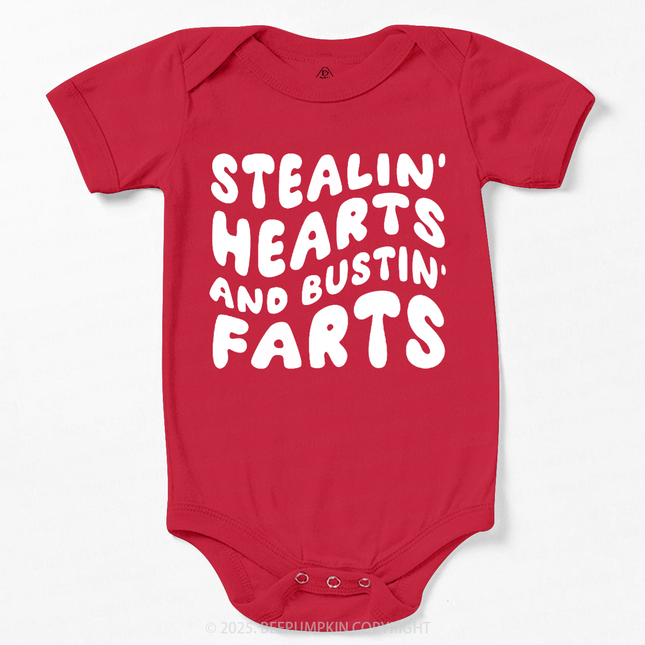 Stealin Hearts And Bustin Farts Valentine's Day Bodysuit Beepumpkin
