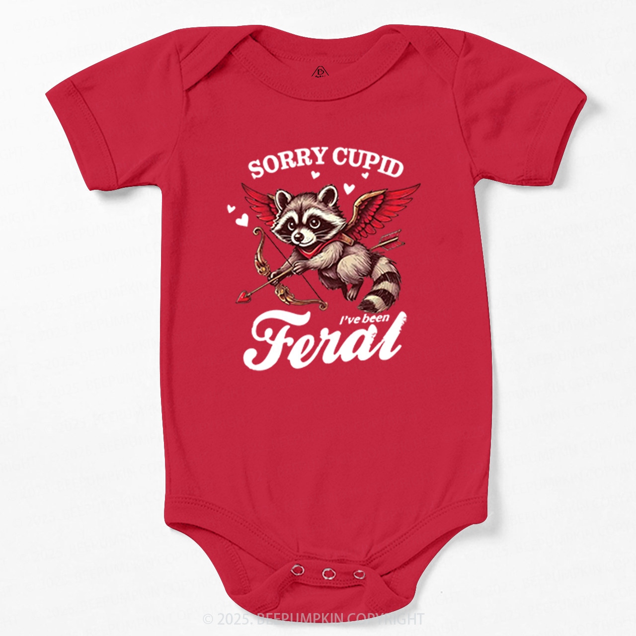 Sorry Cupid I've Been Feral Valentine's Day Bodysuit Beepumpkin