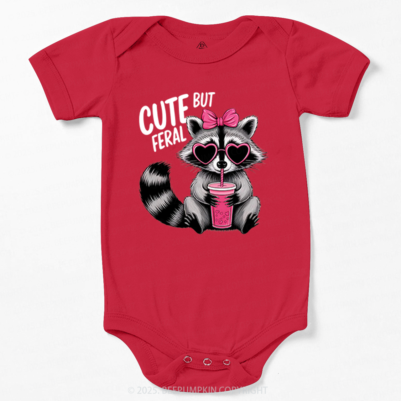 Cute But Feral Valentine's Day Bodysuit Beepumpkin