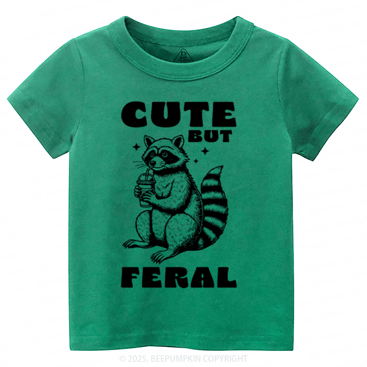 Cute But Feral Toddler&Kid's Tees Beepumpkin