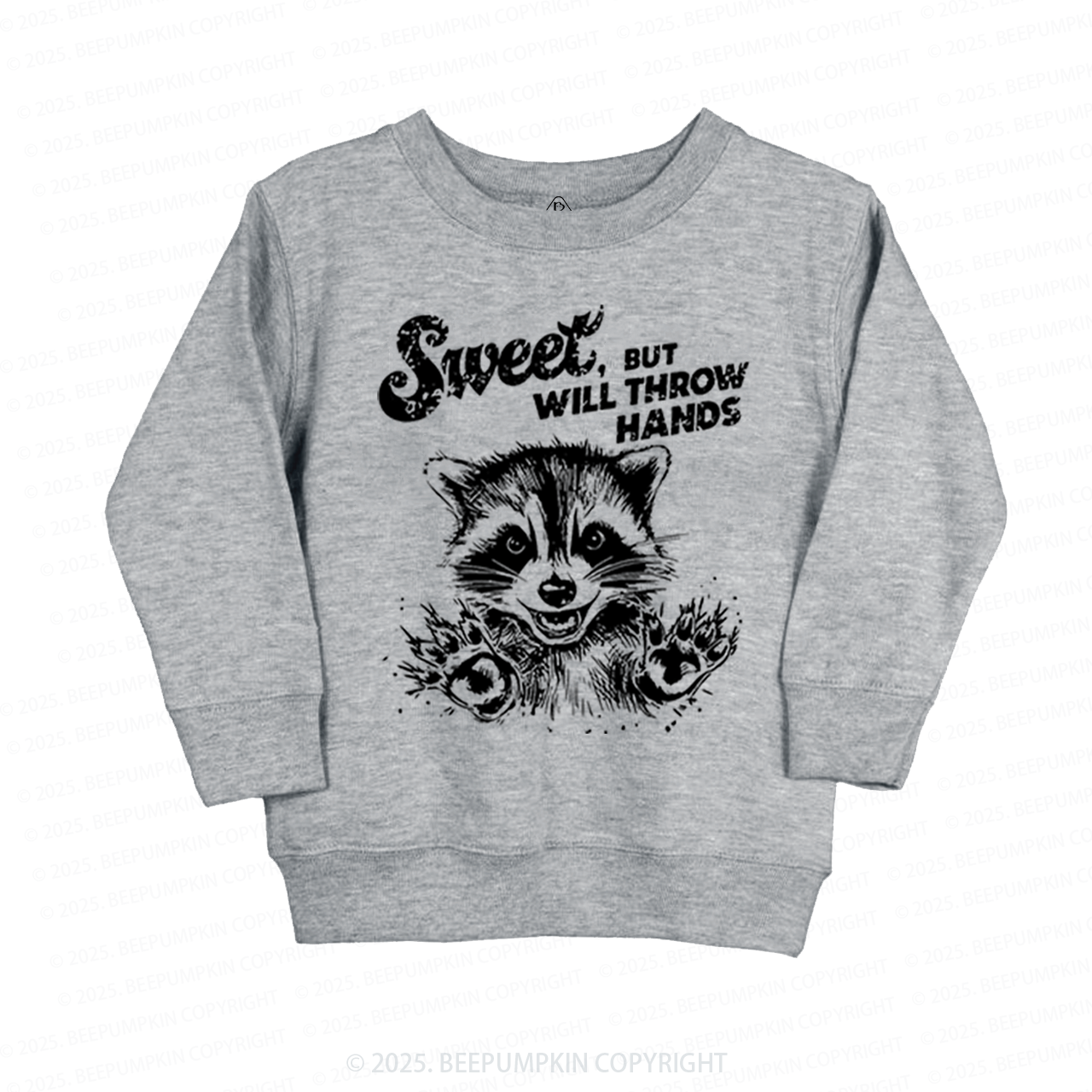 Sweet But Will Throw Hand Kid's Sweatshirt