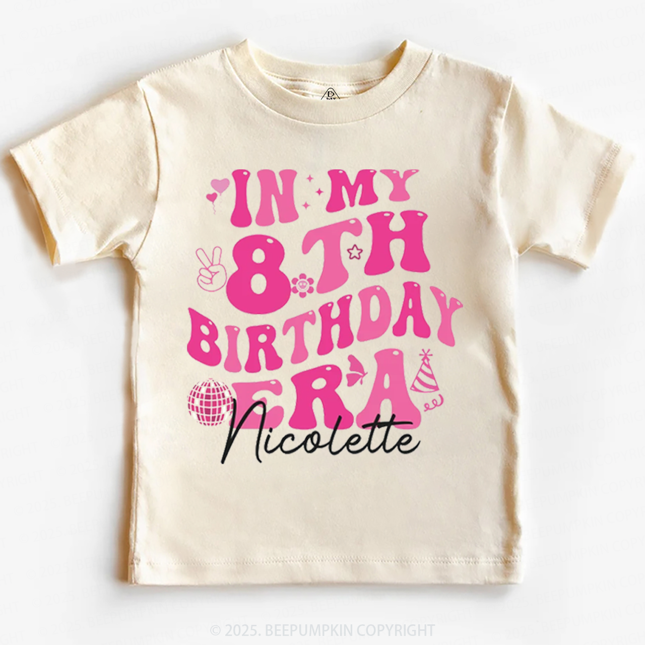 Personalized In My Birthday Era Toddler&Kid's Tees Beepumpkin