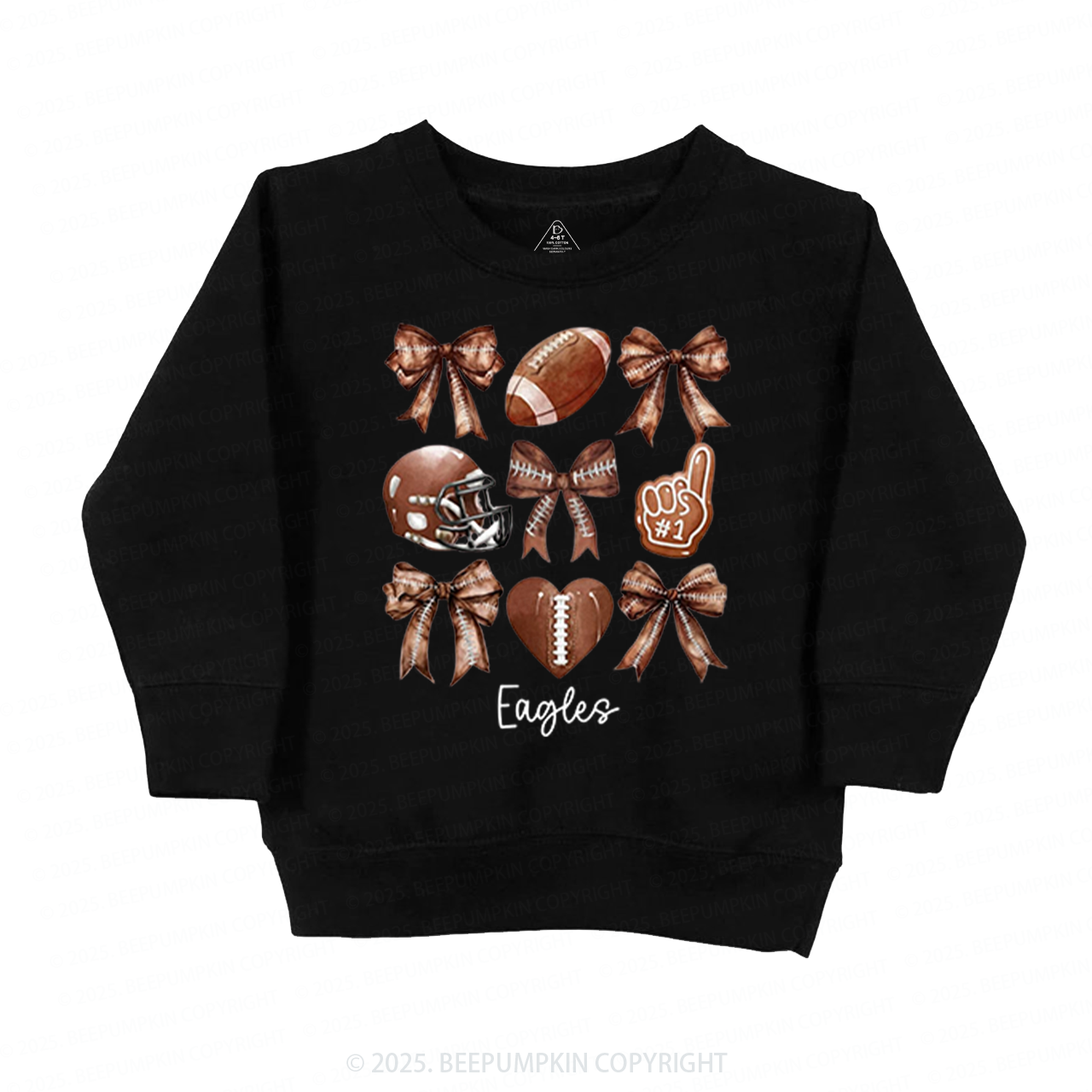 Personalized Kids Name Football Kid's Sweatshirt
