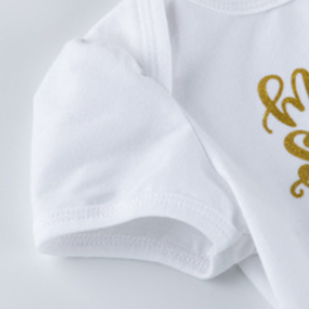 Alphabet Four Leaf Clover St.Patrick's Day Kid's Jumpsuit Headdress Set