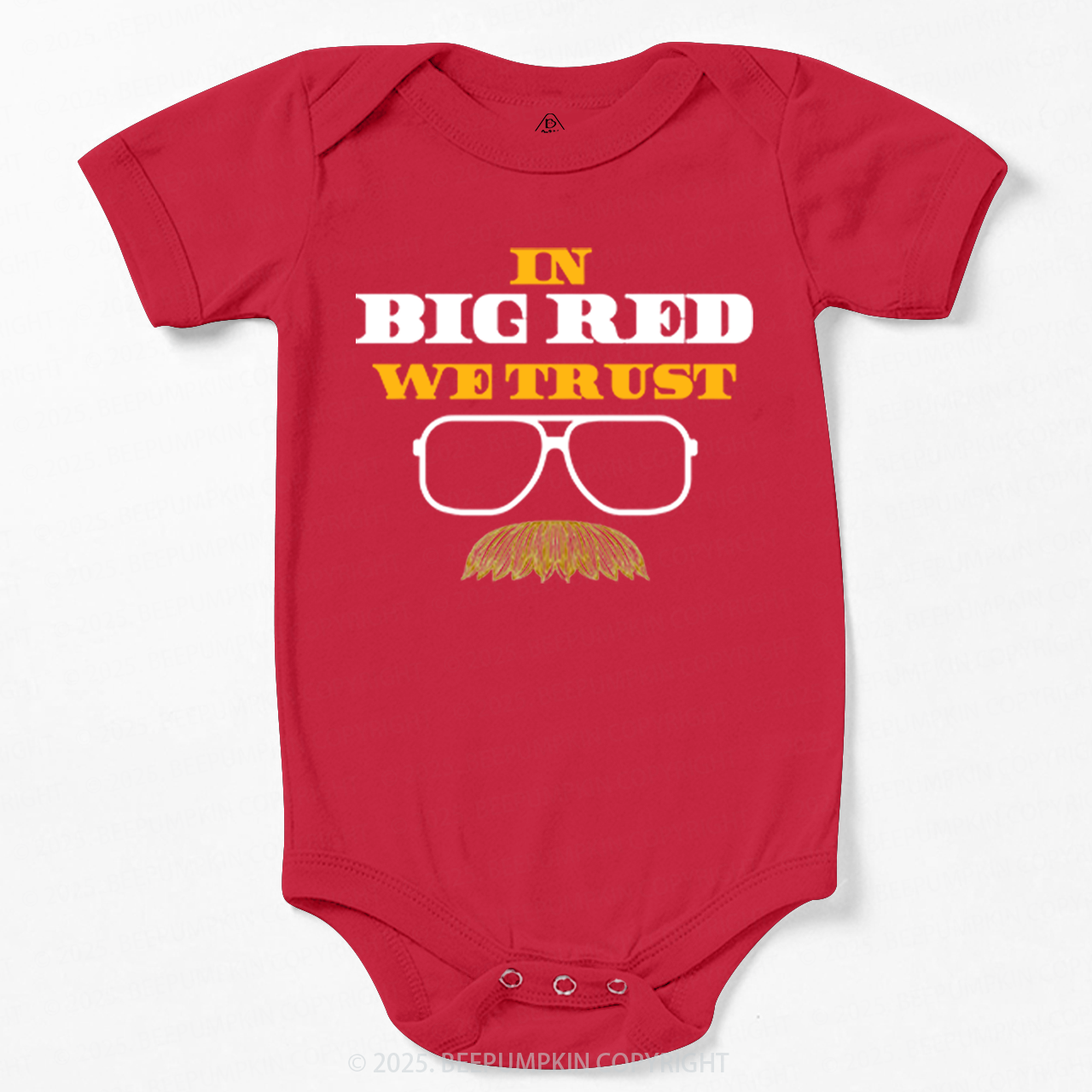 In Big Red We Trust Bodysuit Beepumpkin