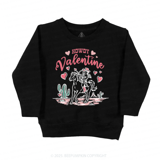 Howdy Valentine Kid's Sweatshirt