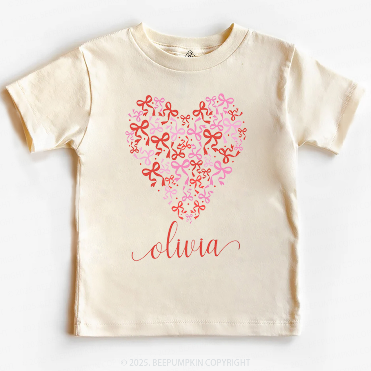 Personalized Name Butterfly Love Heart Toddler&Kid's Tees Beepumpkin