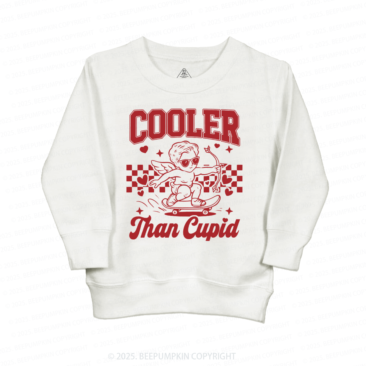 Cooler Than Cupid Kid's Sweatshirt