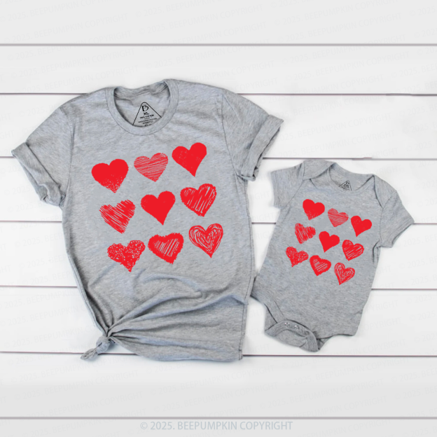 Various Kinds Of Love  Valentine's Day Family Shirt
