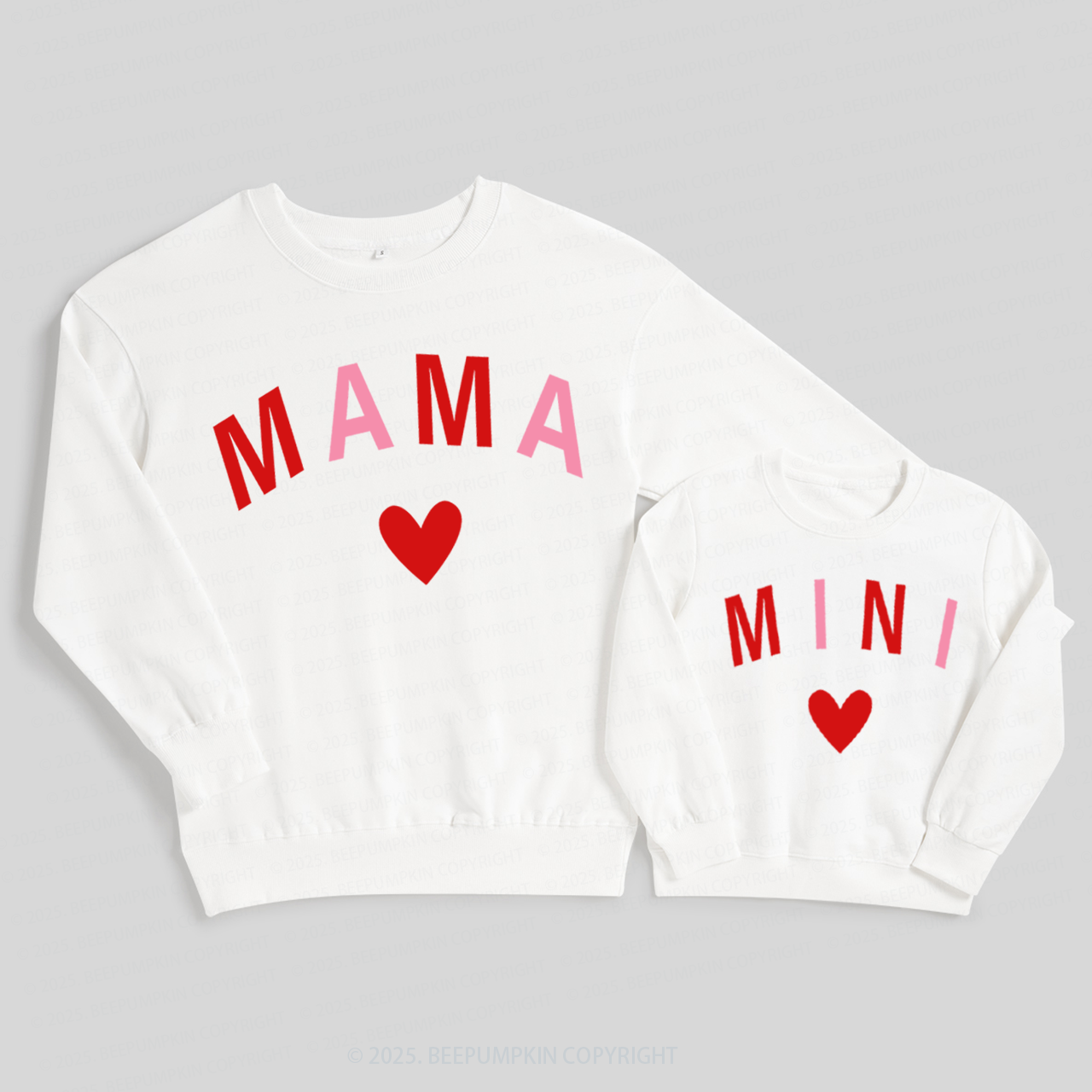 Mommy and Me Valentine's Day Family Matching Sweatshirts