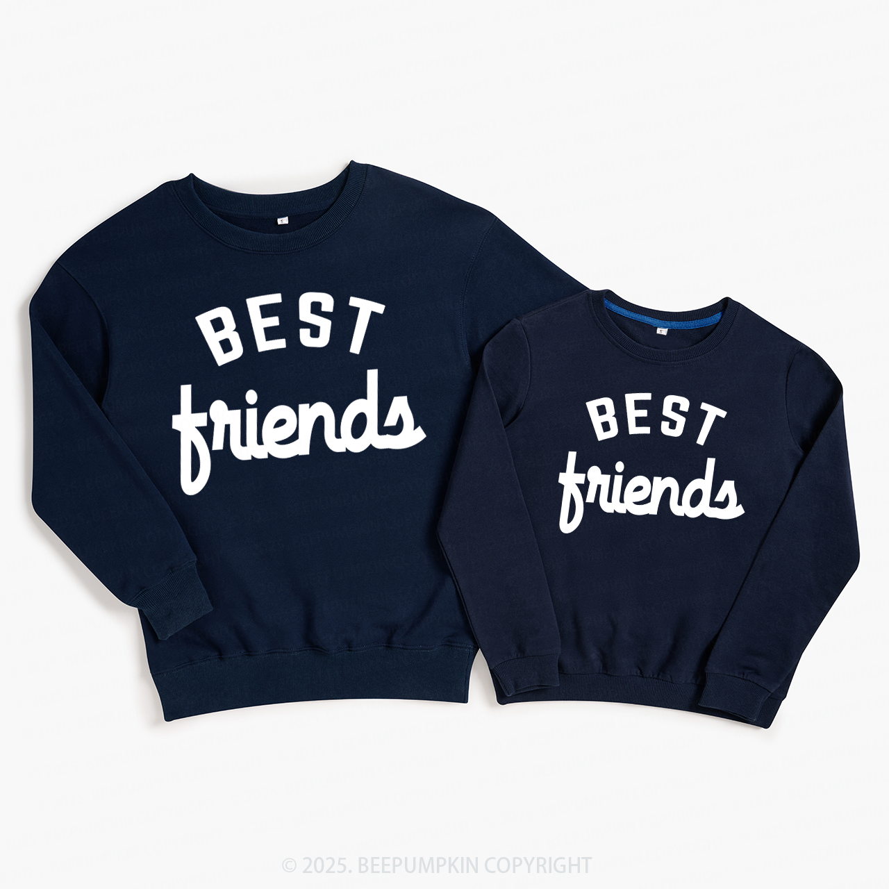 Best Friends Valentine's Day Family Matching Sweatshirts