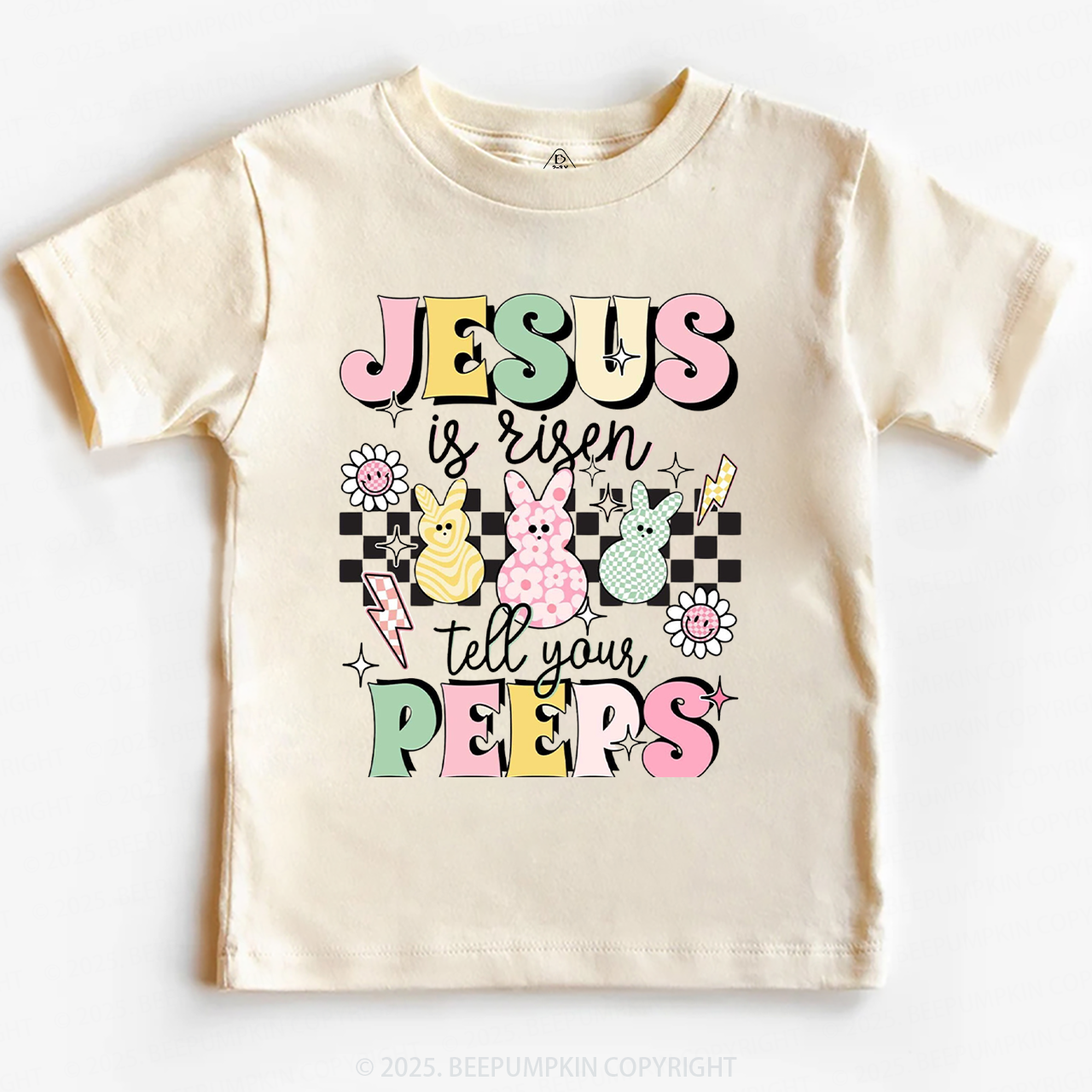 Jesus Is Risen Tell Your Peeps Toddler&Kid's Tees Beepumpkin