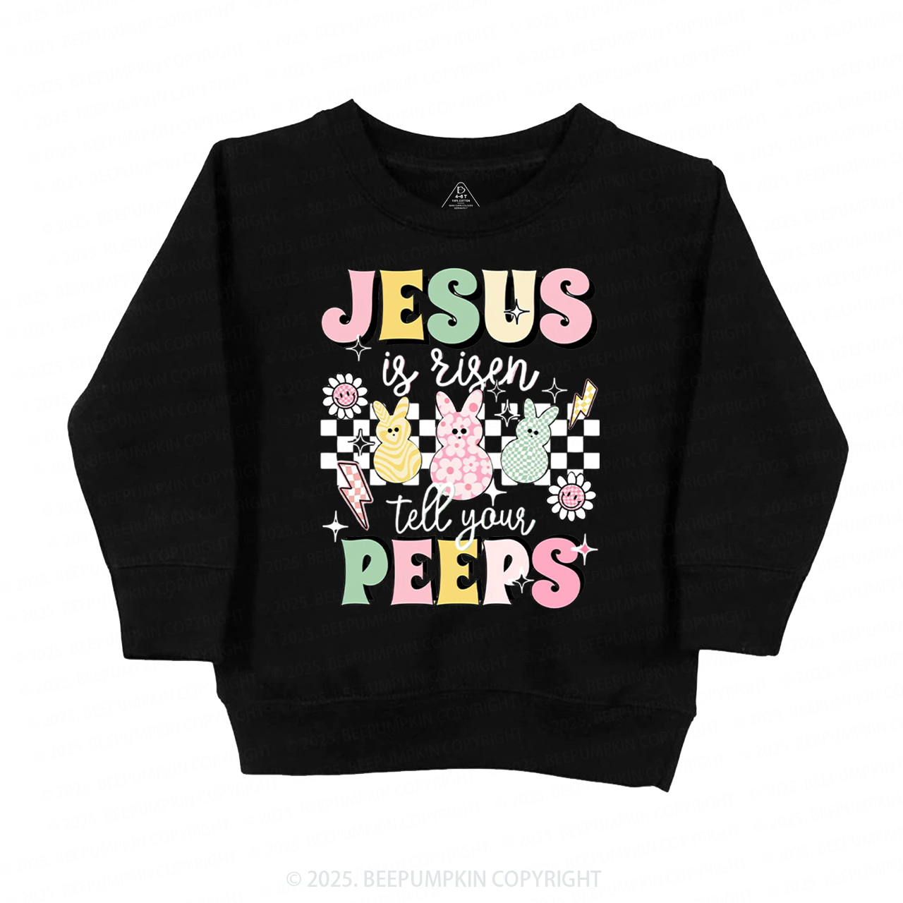 Jesus Is Risen Tell Your Peeps Easter Kid's Sweatshirt