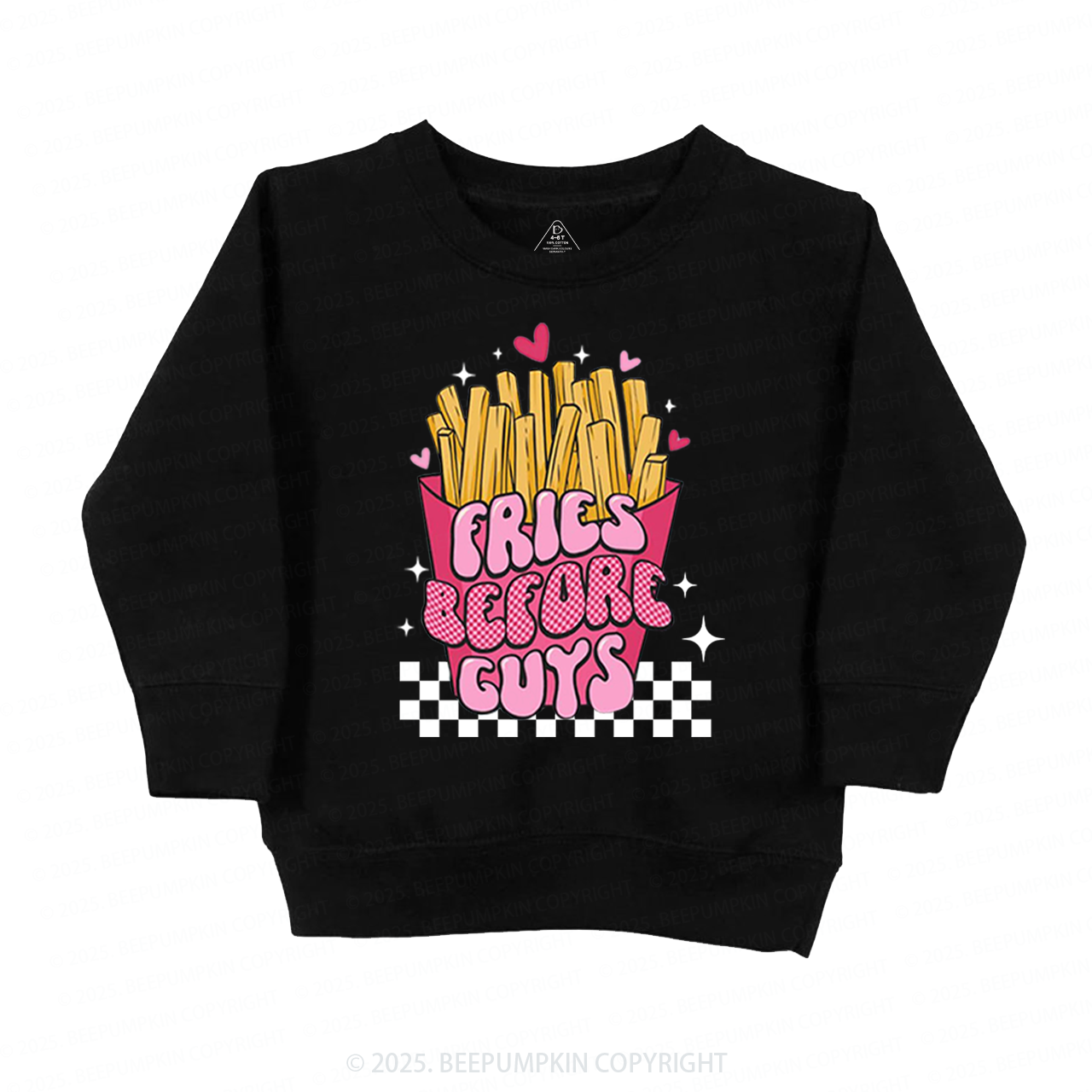Fries Before Guys Kid's Sweatshirt