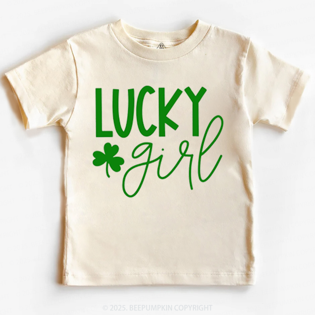 Personalized Lucky Boy And Girl St.Patricks Day Toddler&Kid's Tees Beepumpkin