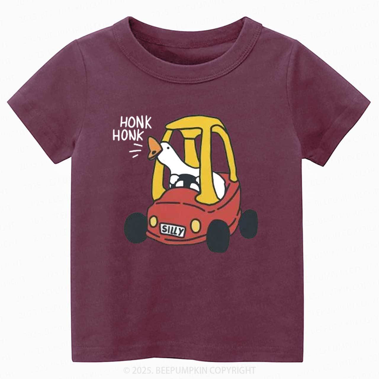 Silly Goose Red Car Toddler&Kid's Tees Beepumpkin