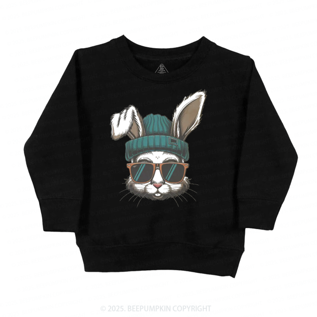 Hipster Bunny Kid's Sweatshirt