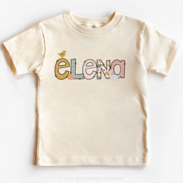 Personalized Name Easter Toddler&Kid's Tees Beepumpkin
