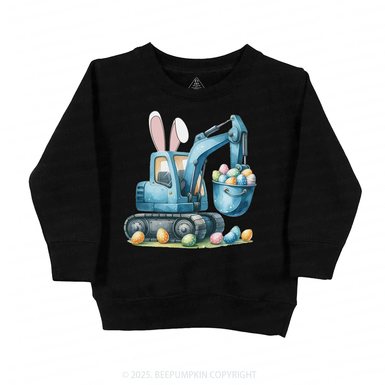 Eggs-Cavator Trucks Kid's Sweatshirt