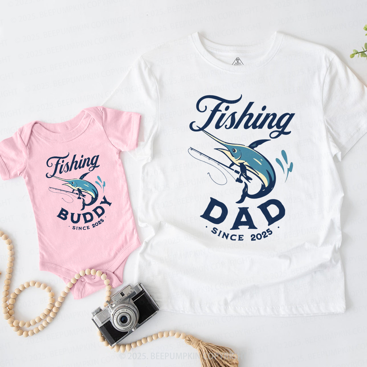 Personalized Fishing Dad&Me Matching Shirts