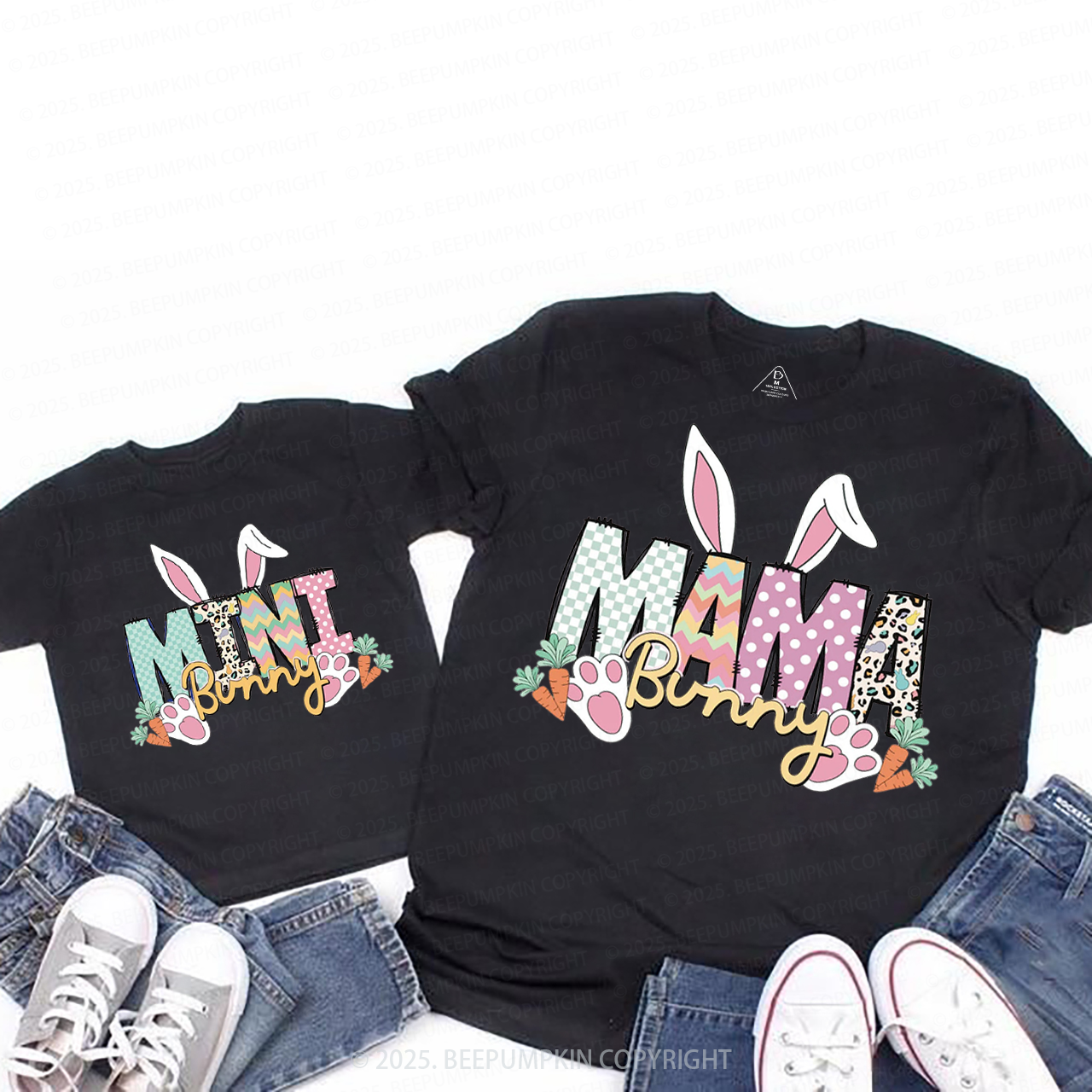 Mama And Mini Bunny Easter Matching Tees