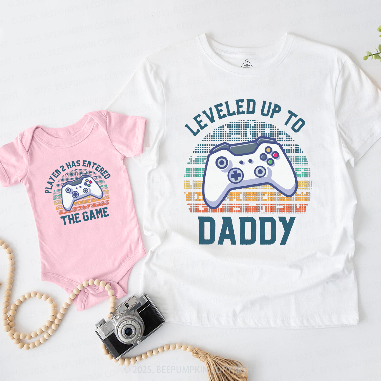Personalized Video Game Dad&Me Matching Shirts